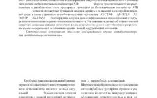Лечение остеомиелита антибиотиками