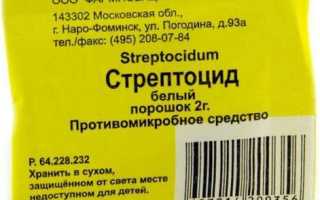 Как применять стрептоцид при ожогах